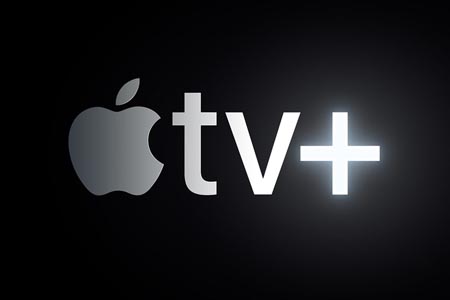 The logo of Apple TV+